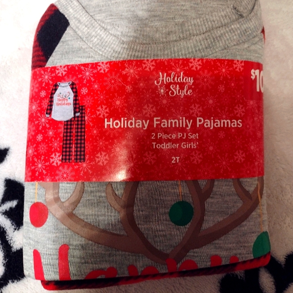 2T Christmas pajama set for girl or boy
